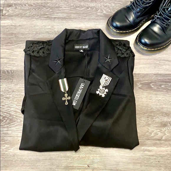 NWT DollsKill Current Mood Military Blazer - Picture 2 of 11